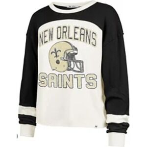 47 Brand New Orleans Saints NFL‎  NWTFootball Long Sleeve Shirt Large